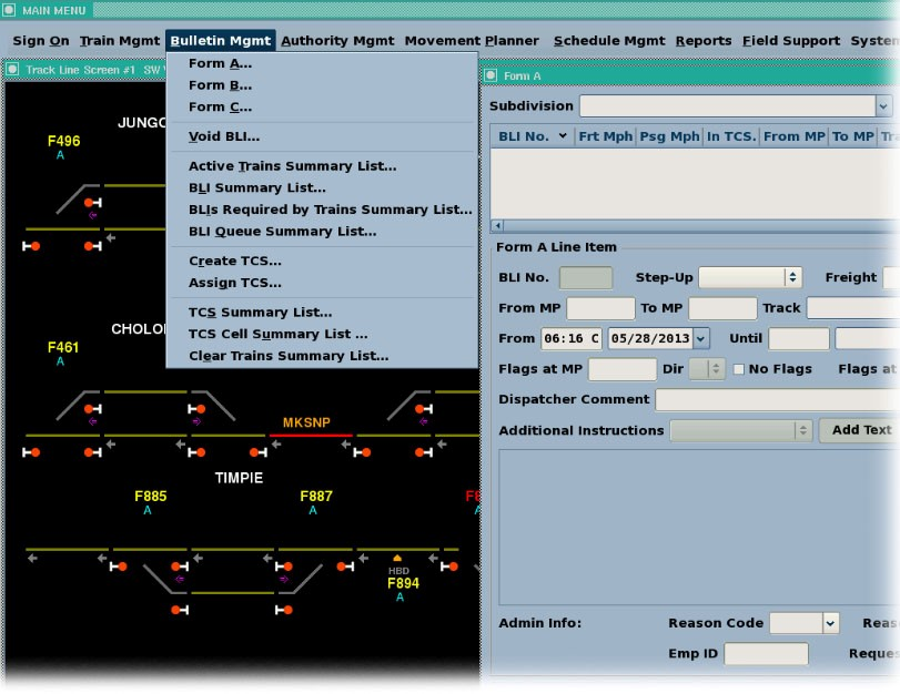 Positive Train Control and Optimized Traffic Planner